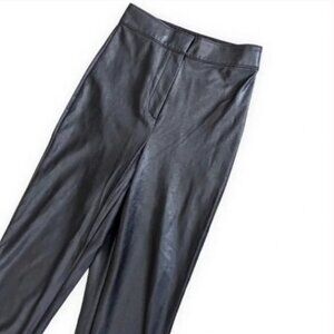 🇨🇦 Aritzia Babaton Black Faux Leather Caspian Pant